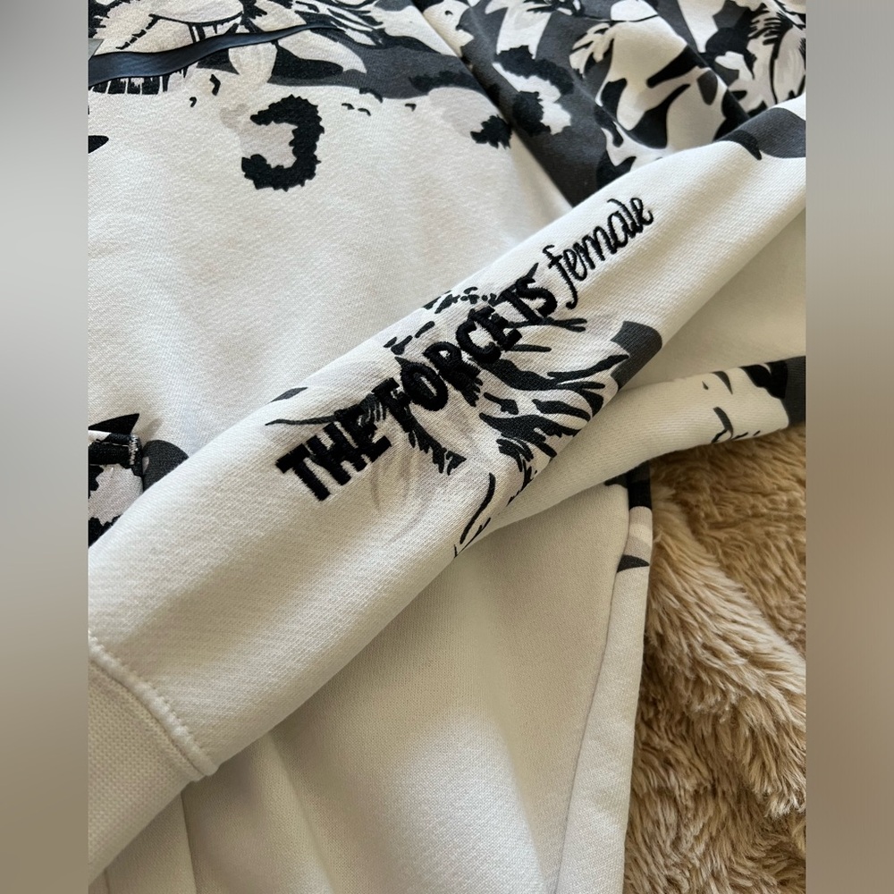 Womens Nike “The Force is Female” Black and White Hoodie